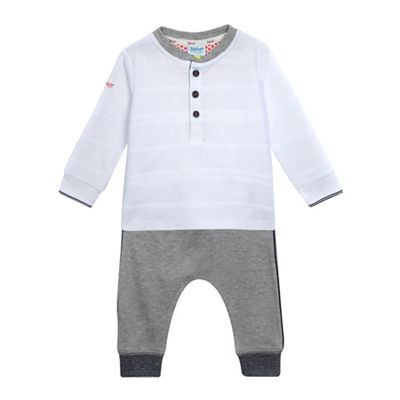 Baby boys' grey top and jogging bottoms